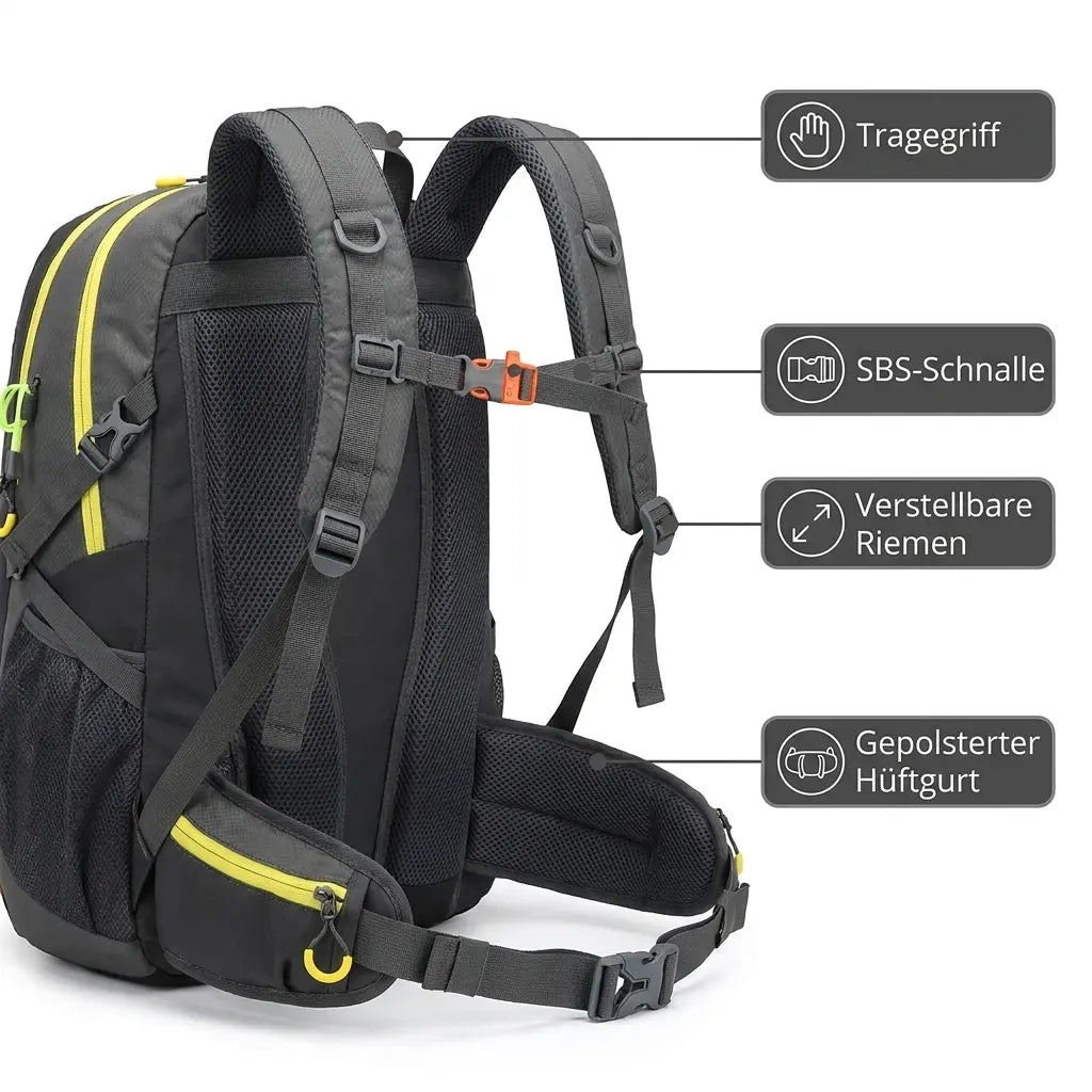 Hiking Backpack 40L Waterproof | TrekWard